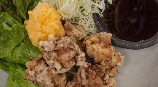 いわい地鶏の唐揚げおろしポン酢